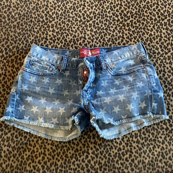 Lucky Brand Pants - Lucky Brand Denim Riley Shorts w/Star print